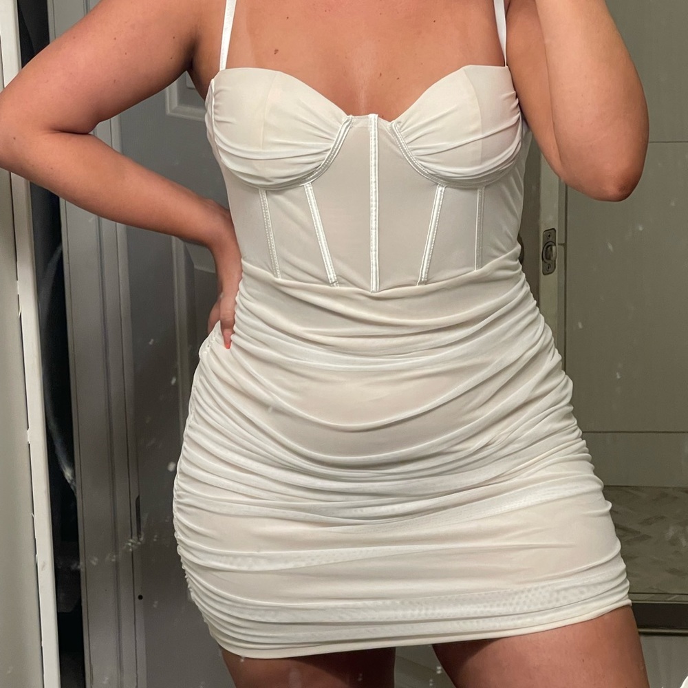 White Corset Dress